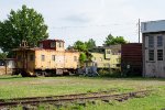 Cabooses and other equipment at the Fort Smith Trolley Museum